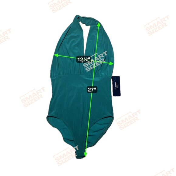 Size XS Y2K Deadstock Green Bodysuit - Picture 4 of 4